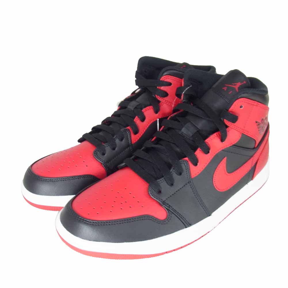 NIKE ナイキ 554724-074 AIR JORDAN 1 MID BRED レッド系 28cm【新古品】【未使用】【中古】