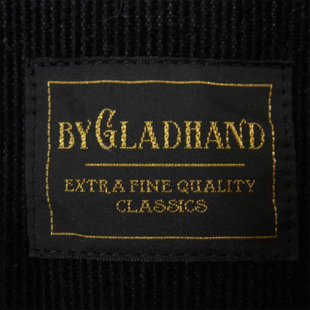 BY GLADHAND バイグラッドハンド 17AW GOOD FELLOWS カウハイド レザー ジャケット ブラック系 M【中古】