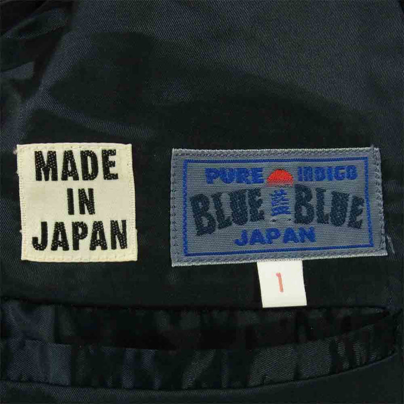BLUE BLUE ブルーブルー 700014-678 J4055 ウール テーラード ジャケット 日本製 ダークネイビー系 1【中古】