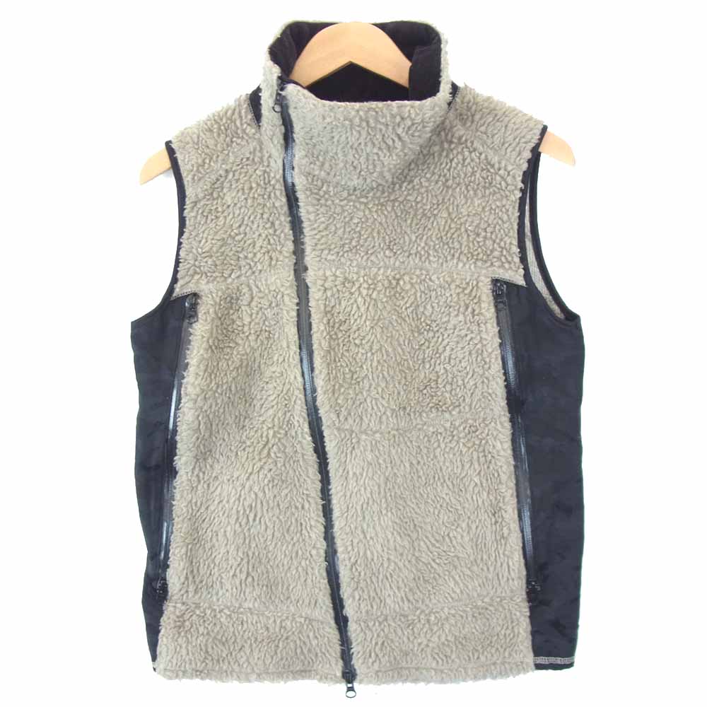 REMI RELIEF レミレリーフ 日本製 ウール フリース ベスト ベージュ系 M【中古】