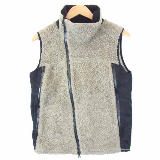 REMI RELIEF レミレリーフ 日本製 ウール フリース ベスト ベージュ系 M【中古】