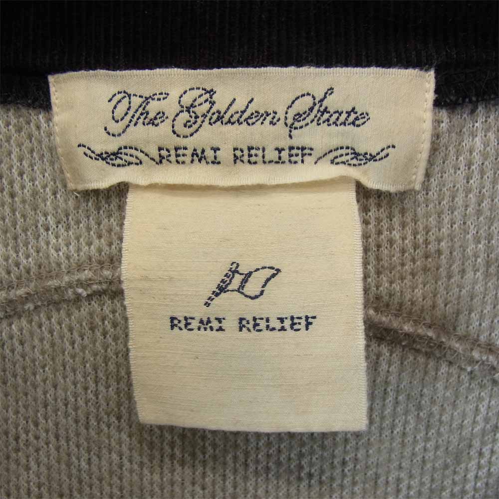 REMI RELIEF レミレリーフ 日本製 ウール フリース ベスト ベージュ系 M【中古】