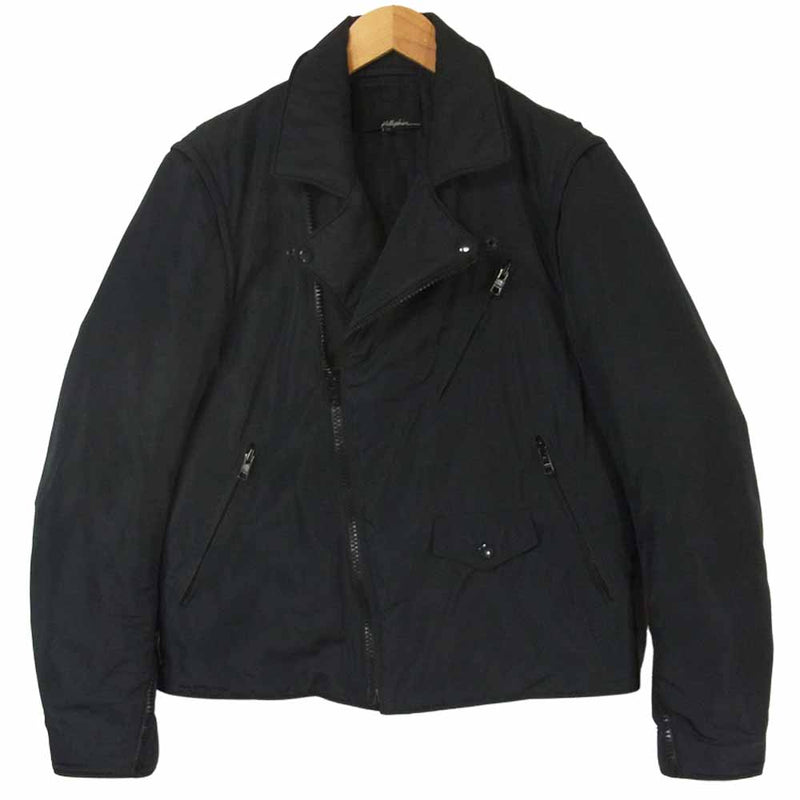 スリーワン フィリップ リム 国内正規品 PADDED RIDERS JACKET 中綿 ライダース ジャケット ブラック系 XS【中古】