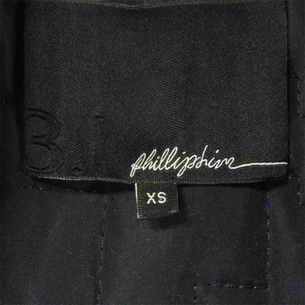 スリーワン フィリップ リム 国内正規品 PADDED RIDERS JACKET 中綿 ライダース ジャケット ブラック系 XS【中古】