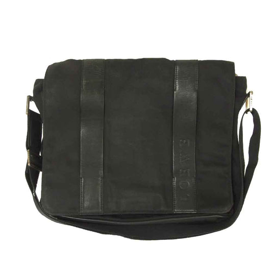 LOEWE ロエベ 裏地ロゴ ショルダー バッグ ブラック系【中古】