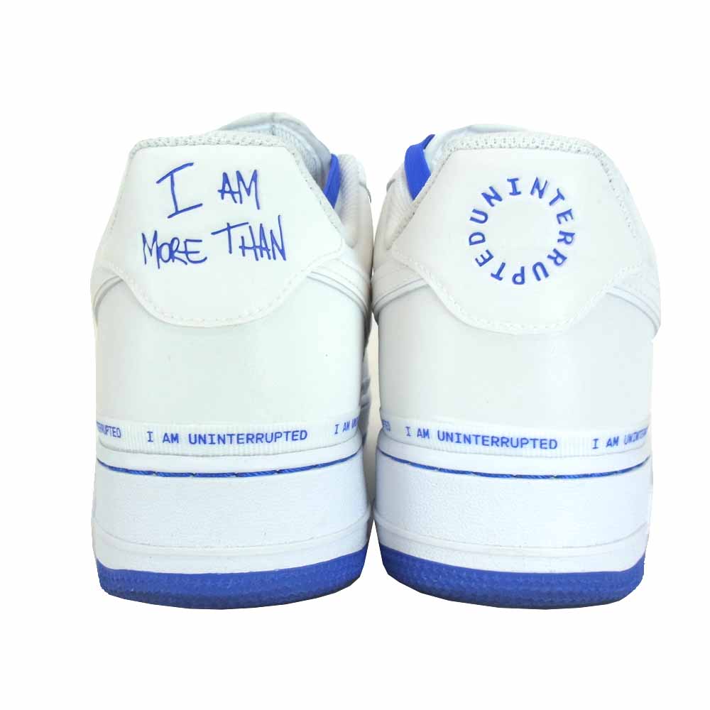NIKE ナイキ CQ0494 100 × UNINTERRUPTED AIR FORCE 1’07 MTAA QS ホワイト系 US9.5【美品】【中古】