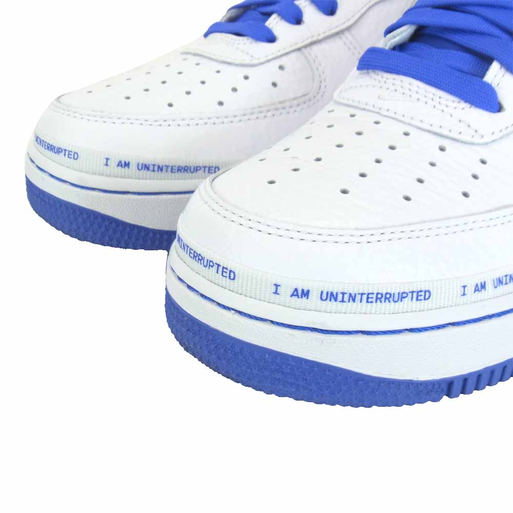 NIKE ナイキ CQ0494 100 × UNINTERRUPTED AIR FORCE 1’07 MTAA QS ホワイト系 US9.5【美品】【中古】