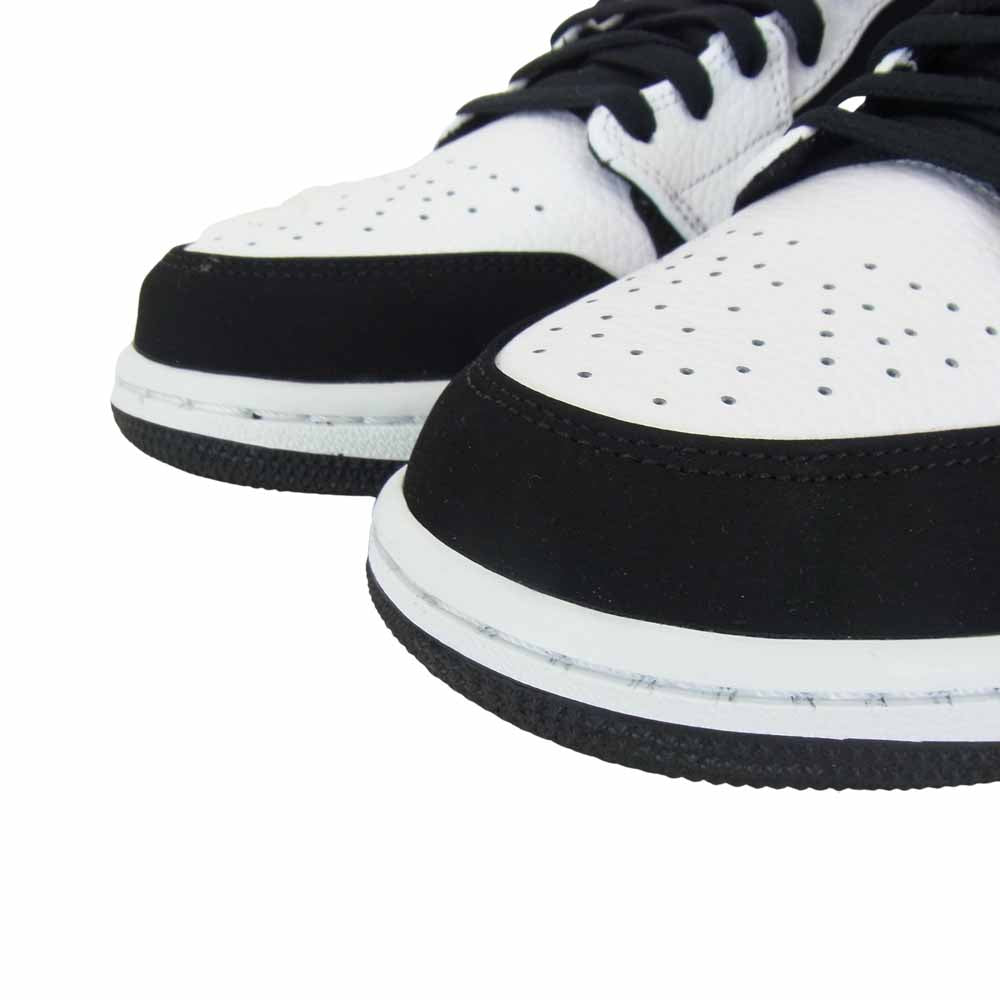 NIKE ナイキ 554724 113 AIR JORDAN 1 MID エア ジョーダン 1 ミッド  ブラック系 ホワイト系 US10【極上美品】【中古】