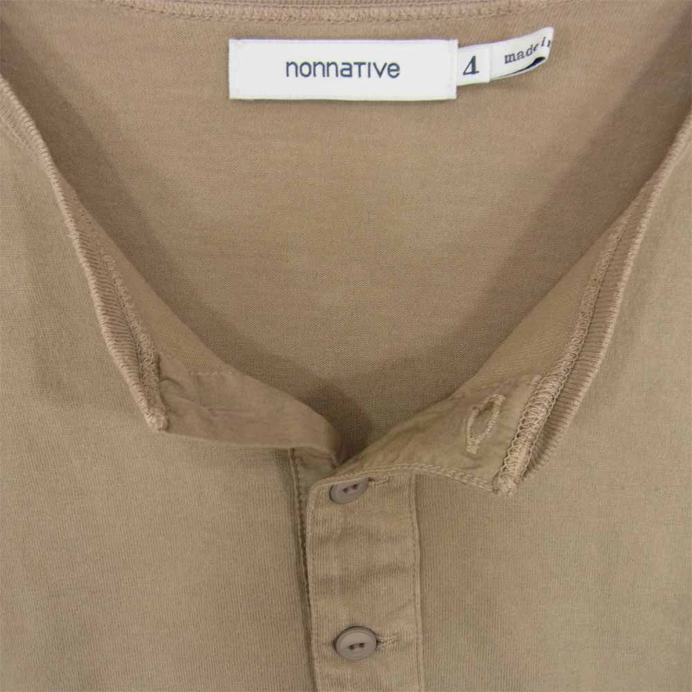 nonnative ノンネイティブ 20SS NN-C3715 TROOPER HENLEY NECK S/S TEE ショートスリーブカットソー ベージュ系 4【中古】