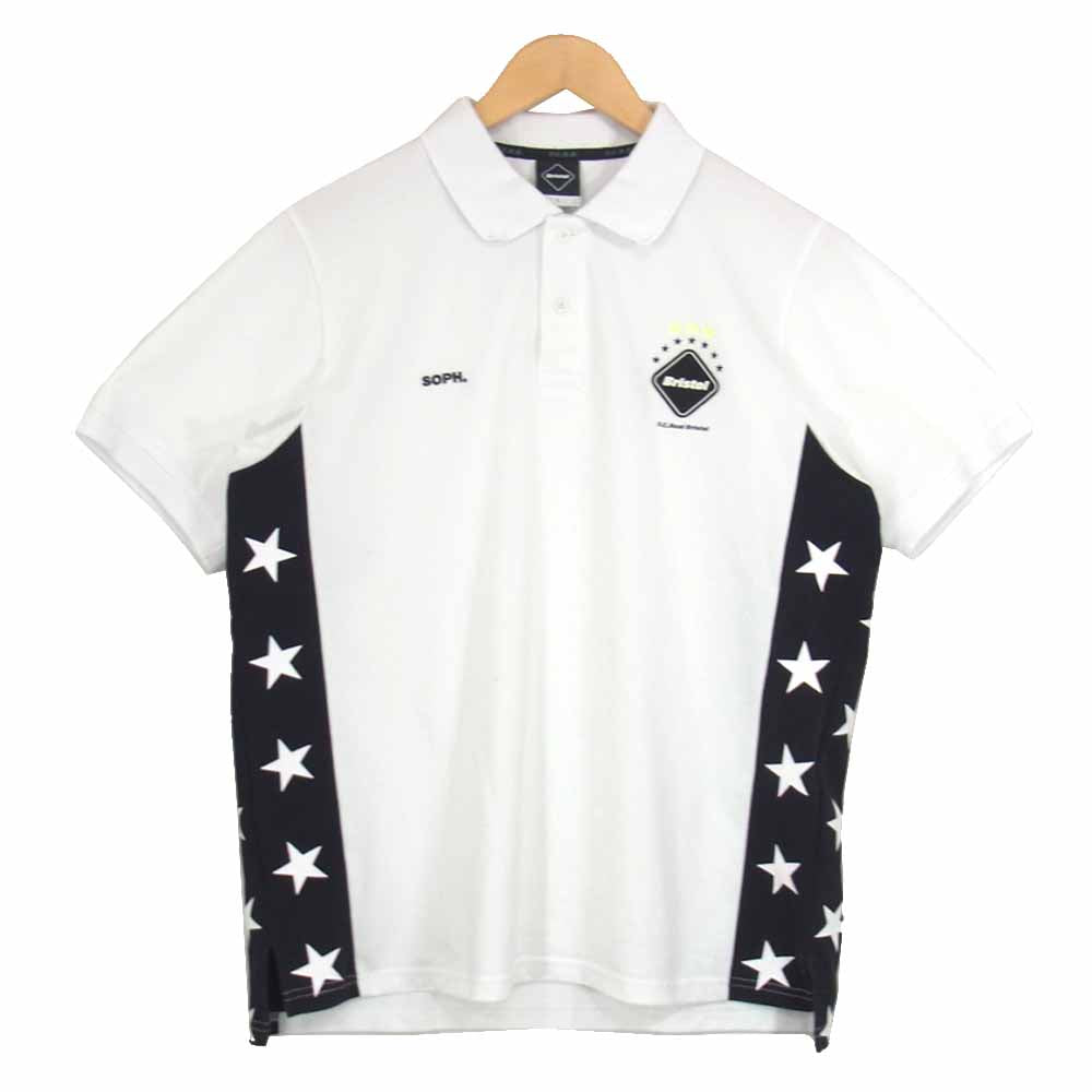 F.C.R.B. エフシーアールビー 17SS FCRB-170025 TOUR POLO SHIRTS ツアー ポロシャツ ホワイト系 L【中古】