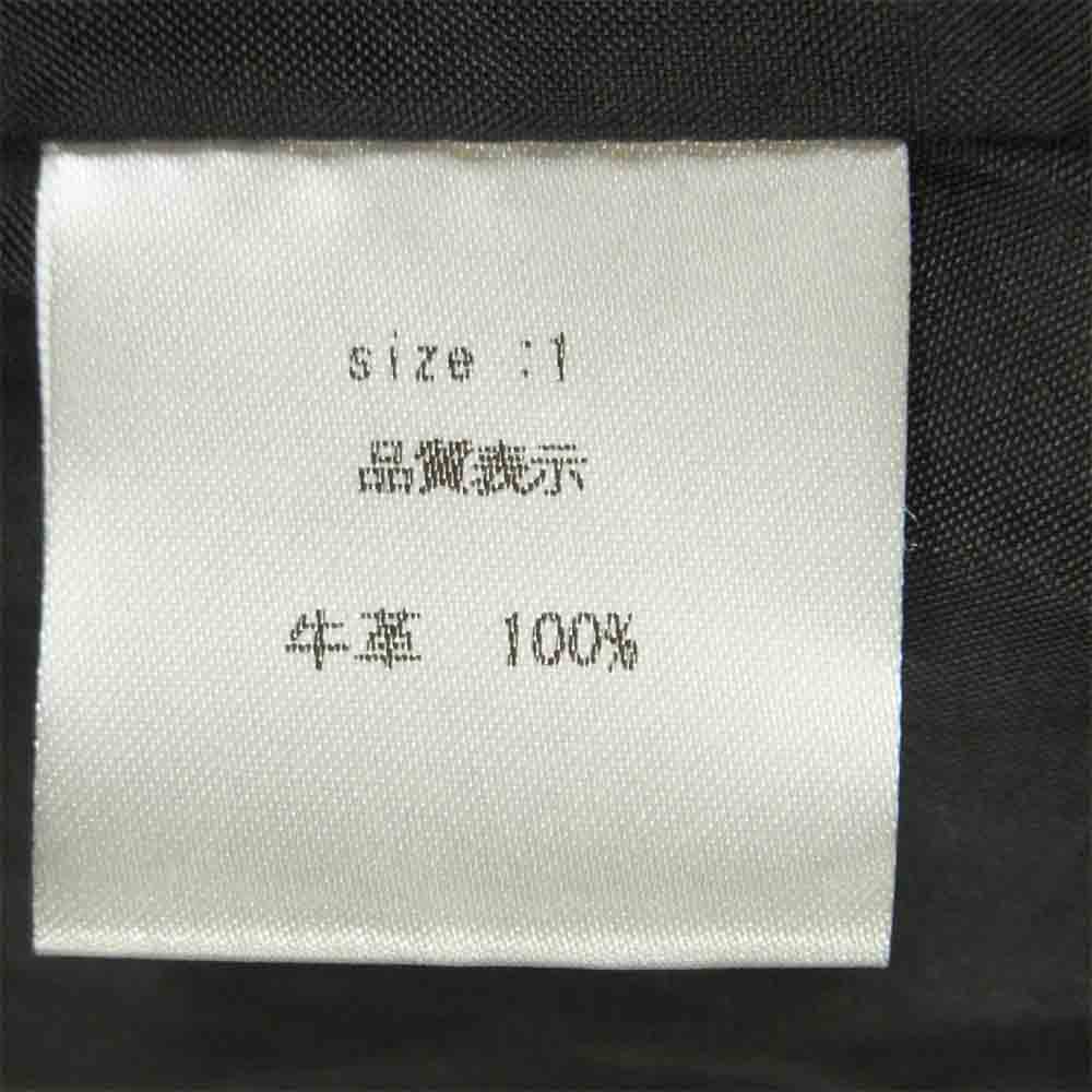 ワンダーランド 18AW SUEDE JACKET ビッグシルエット スエード レザー ジャケット ブラック系 1【中古】