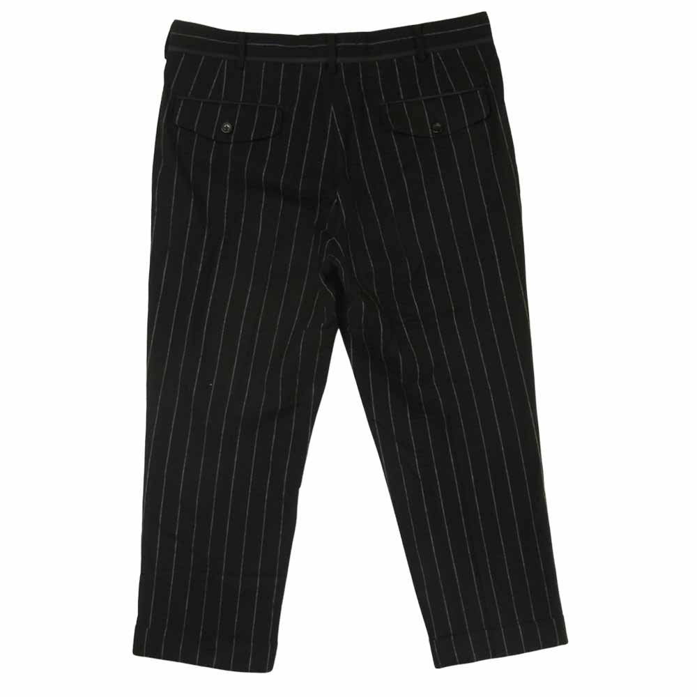 Yohji Yamamoto ヨウジヤマモト HX-P56-118 Pour Homme プールオム サイドライン ストライプ パンツ ブラック系 3【中古】