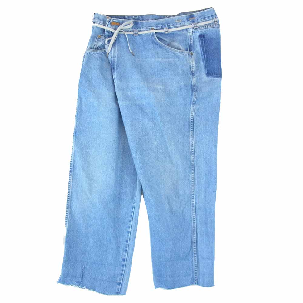 メゾンエウレカ EUREKA-017-BLUE VINTAGE REWORK BIGGY PANTS ヴィンテージ リワーク ビギー パンツ インディゴブルー系 M【美品】【中古】