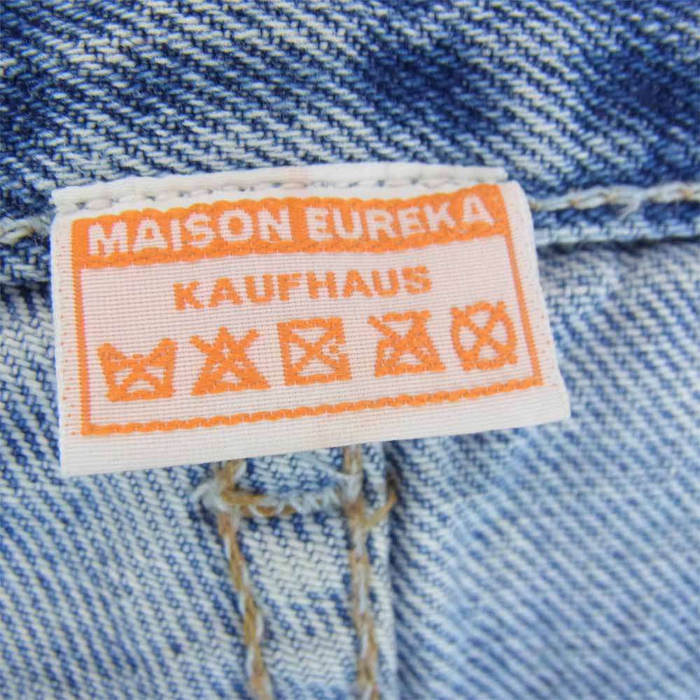 メゾンエウレカ EUREKA-017-BLUE VINTAGE REWORK BIGGY PANTS ヴィンテージ リワーク ビギー パンツ インディゴブルー系 M【美品】【中古】