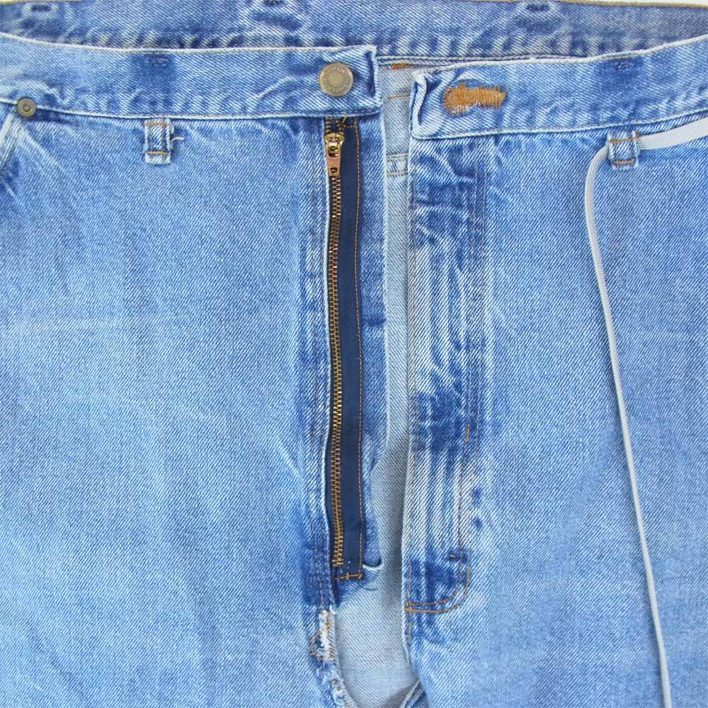 メゾンエウレカ EUREKA-017-BLUE VINTAGE REWORK BIGGY PANTS ヴィンテージ リワーク ビギー パンツ インディゴブルー系 M【美品】【中古】
