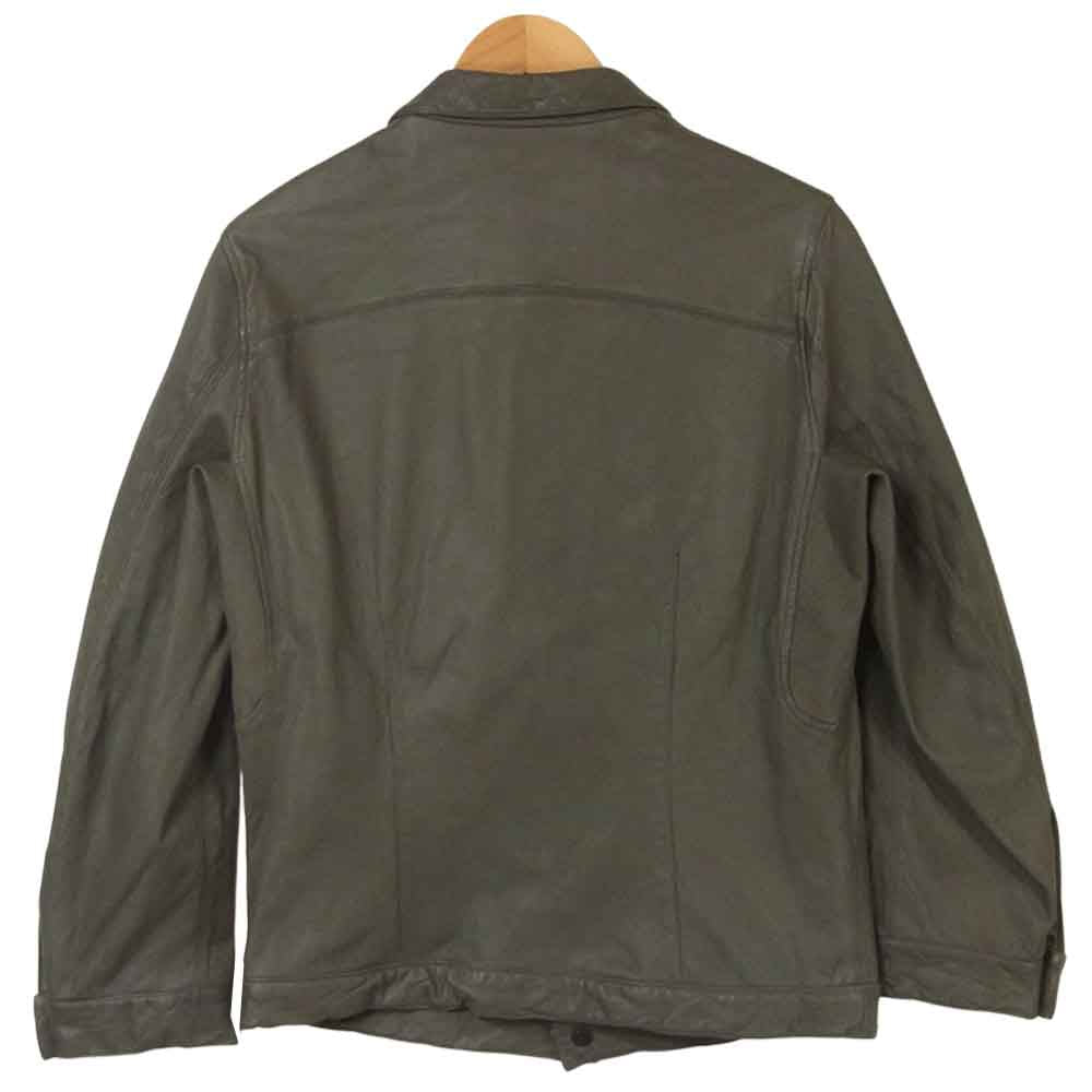 Rick Owens リックオウエンス OLMAR AND MIRTA オルマー アンド コリータ ラムレザー ジャケット グレイッシュブラウン系 S【中古】