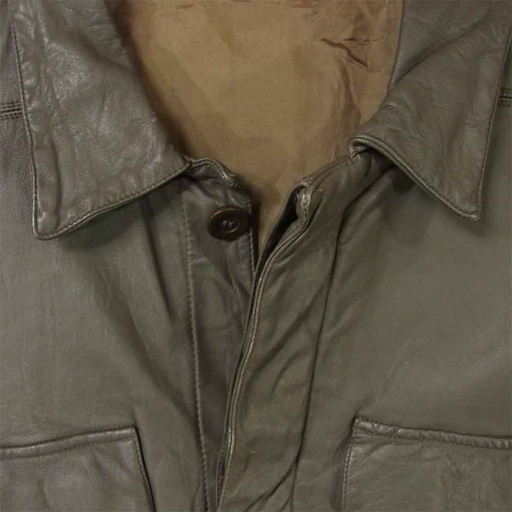 Rick Owens リックオウエンス OLMAR AND MIRTA オルマー アンド コリータ ラムレザー ジャケット グレイッシュブラウン系 S【中古】