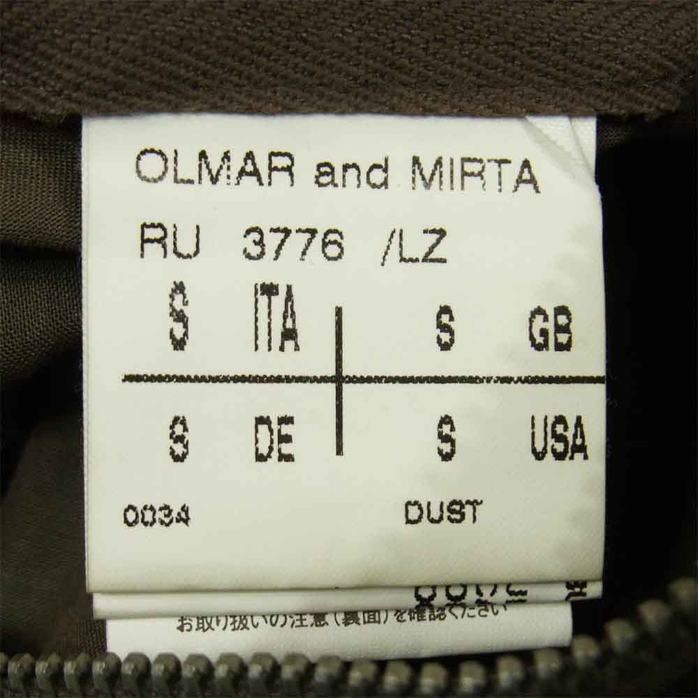 Rick Owens リックオウエンス OLMAR AND MIRTA オルマー アンド コリータ ラムレザー ジャケット グレイッシュブラウン系 S【中古】