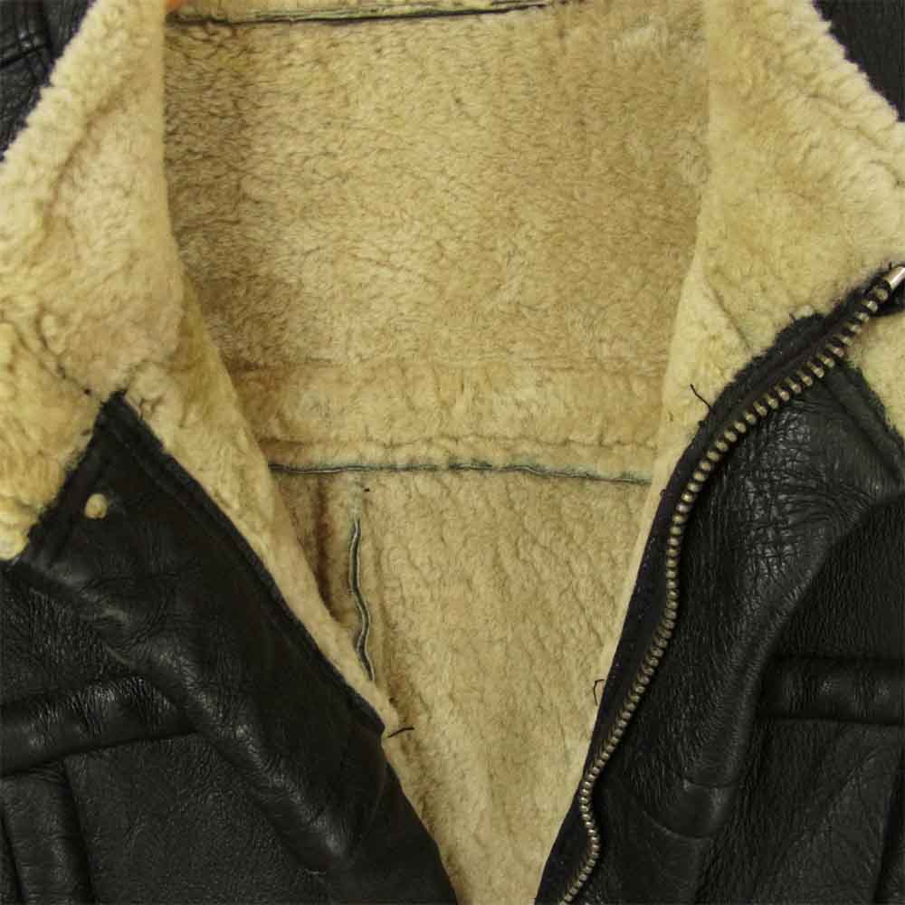 Rick Owens リックオウエンス 国内正規品 リアル ムートン レザー ジャケット イタリア製 ブラック系 S【中古】