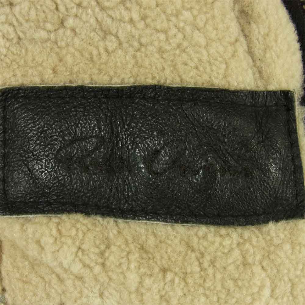 Rick Owens リックオウエンス 国内正規品 リアル ムートン レザー ジャケット イタリア製 ブラック系 S【中古】
