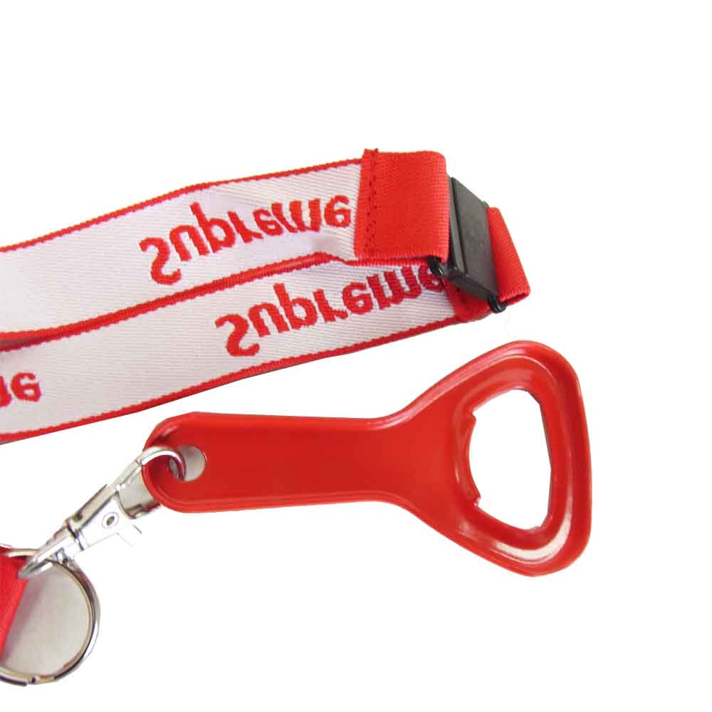 Supreme シュプリーム 14SS Bottle Opener Lanyard ボトルオープナー ネックストラップ レッド系【極上美品】【中古】