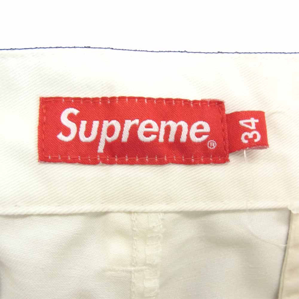 Supreme シュプリーム Work Pant ワークパンツ ホワイト系 34【中古】