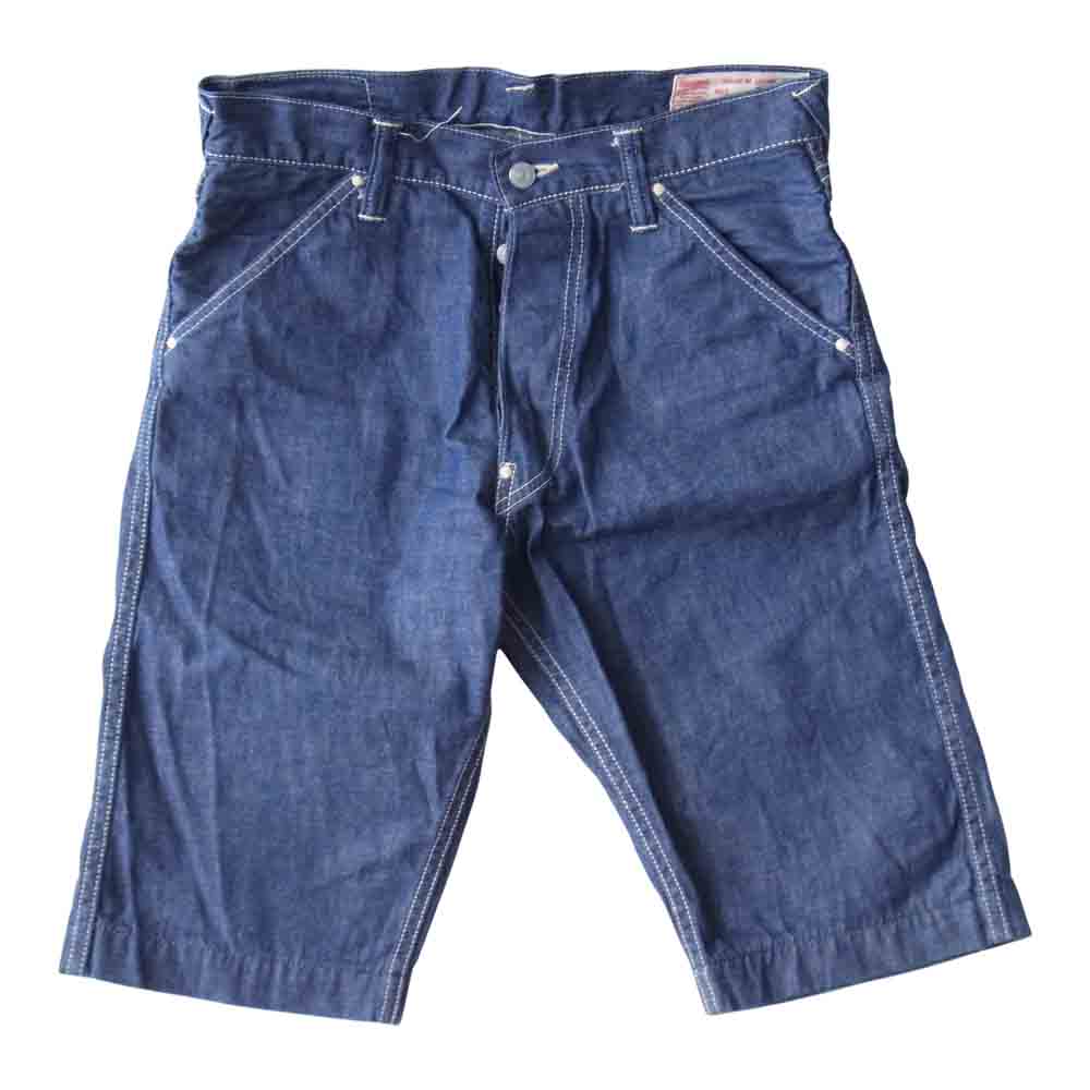EVISU エヴィス 7750 カモメ ペイント デニムショーツ インディゴブルー系 32【中古】