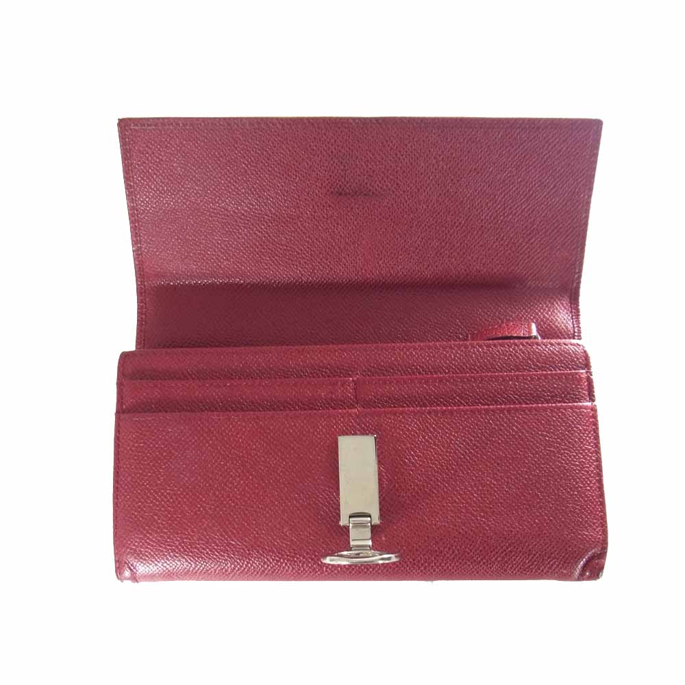 BVLGARI ブルガリ ブルガリブルガリ 長財布 レッド系【中古】
