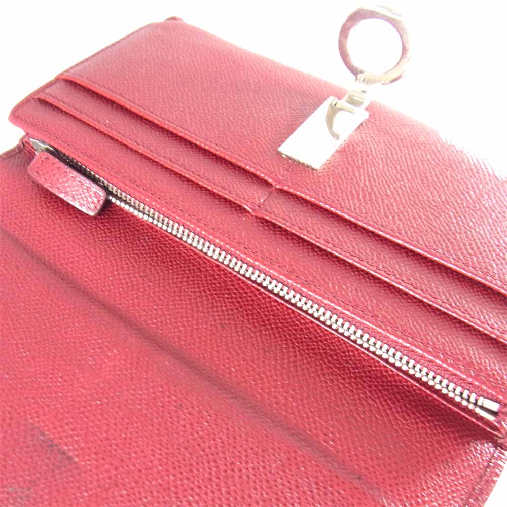 BVLGARI ブルガリ ブルガリブルガリ 長財布 レッド系【中古】