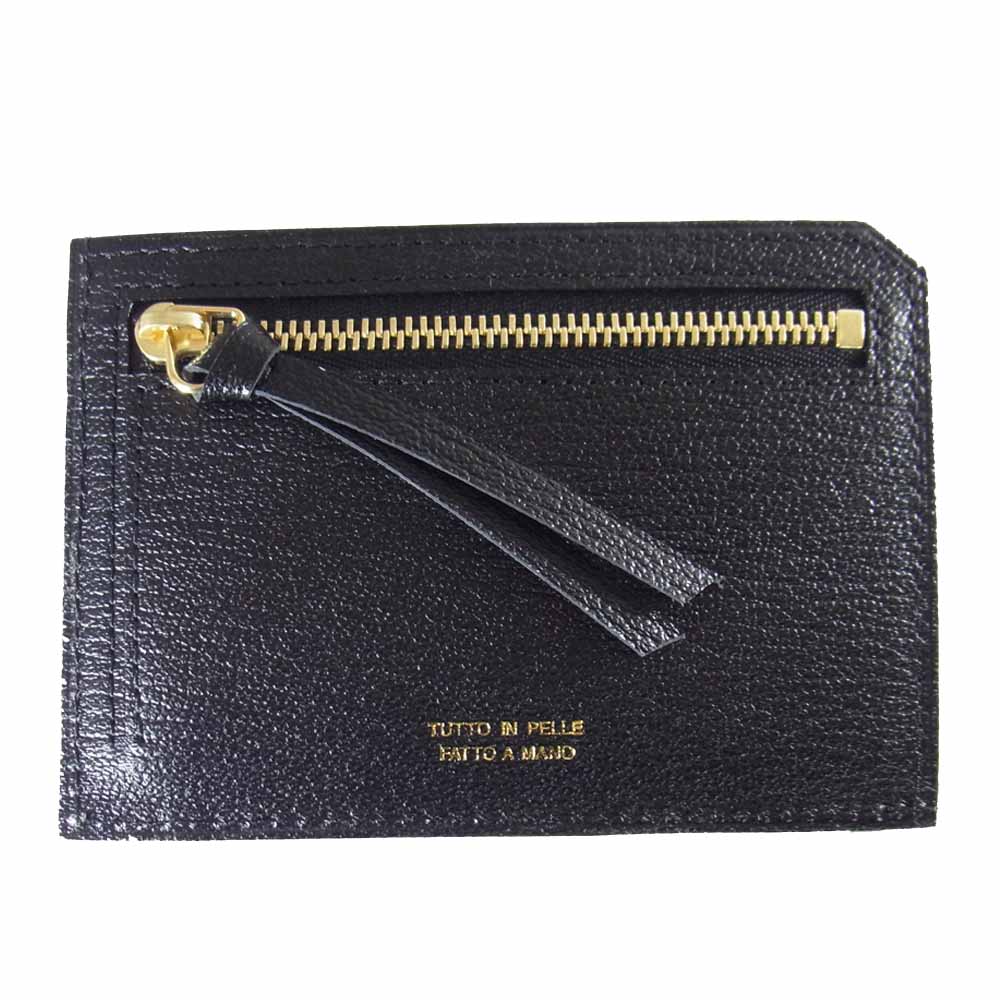ラルコバレーノ JOSEPH 418030 MINI WALLET LA354 ゴートレザー スマートミニウォレット ブラック系【新古品】【未使用】【中古】