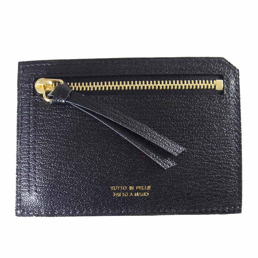 ラルコバレーノ JOSEPH 418030 MINI WALLET LA354 ゴートレザー スマートミニウォレット ブラック系【新古品】【未使用】【中古】