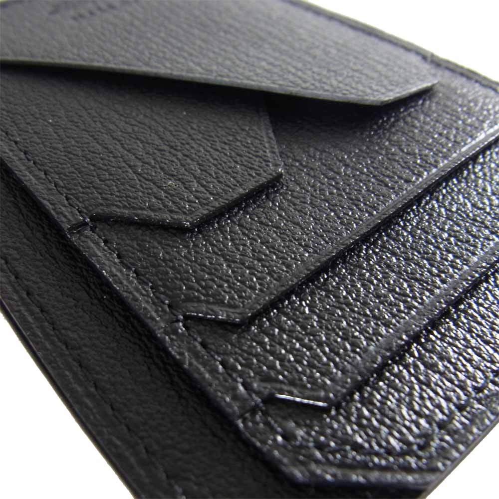 ラルコバレーノ JOSEPH 418030 MINI WALLET LA354 ゴートレザー スマートミニウォレット ブラック系【新古品】【未使用】【中古】