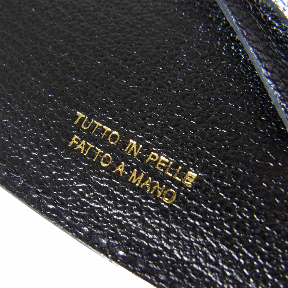 ラルコバレーノ JOSEPH 418030 MINI WALLET LA354 ゴートレザー スマートミニウォレット ブラック系【新古品】【未使用】【中古】