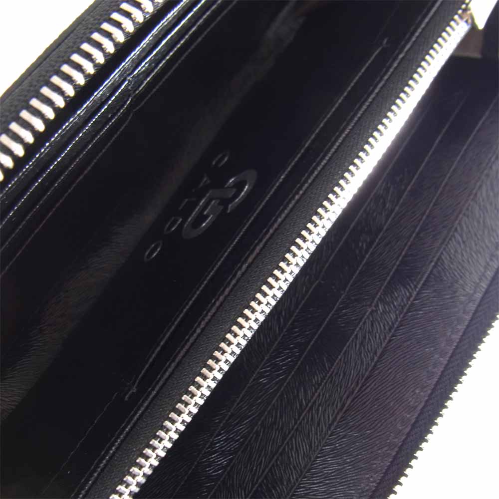 カルド MINK-Zip Long W-BK ラウンドジップ ファスナー ウォレット 長財布 ブラック系【新古品】【未使用】【中古】