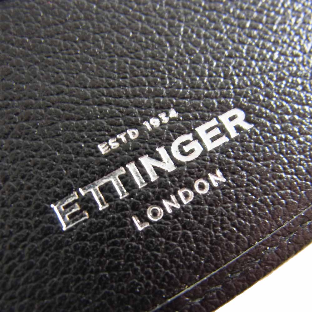 Ettinger エッティンガー Capra カプラ レザー カードケース 名刺入れ ブラック系【新古品】【未使用】【中古】
