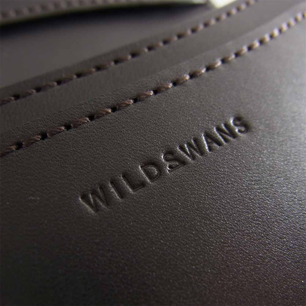 WILDSWANS ワイルドスワンズ SURGE サージ EB イングリッシュブライドル レザー カードケース 名刺入れ ブラック系【新古品】【未使用】【中古】