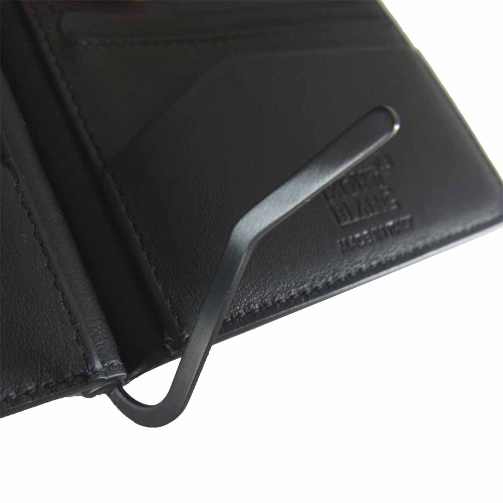 MONTBLANC モンブラン 123946 Extreme 2.0 Wallet 6cc with Money Clip マネークリップ付 二つ折り財布 ブラック系【新古品】【未使用】【中古】