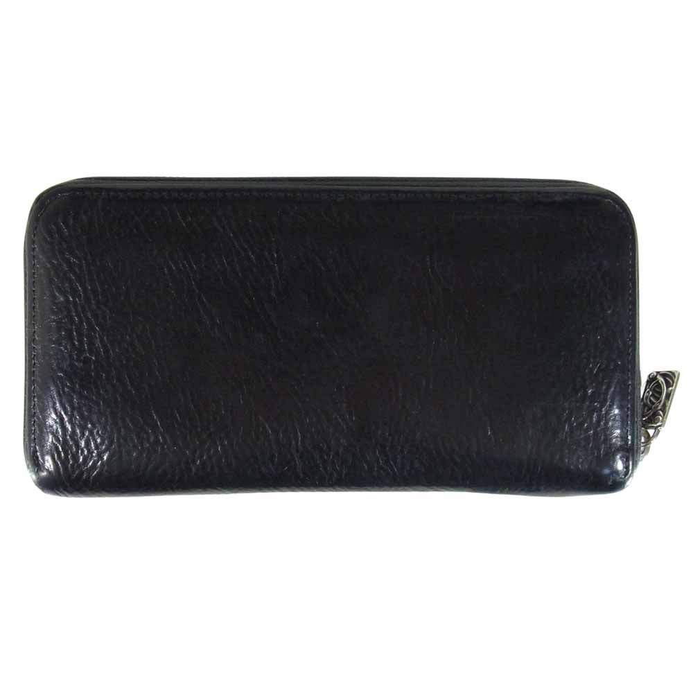 LONE ONES ロンワンズ ZIPPER LONG WALLET ラウンドジップ レザー ウォレット ブラック系【中古】