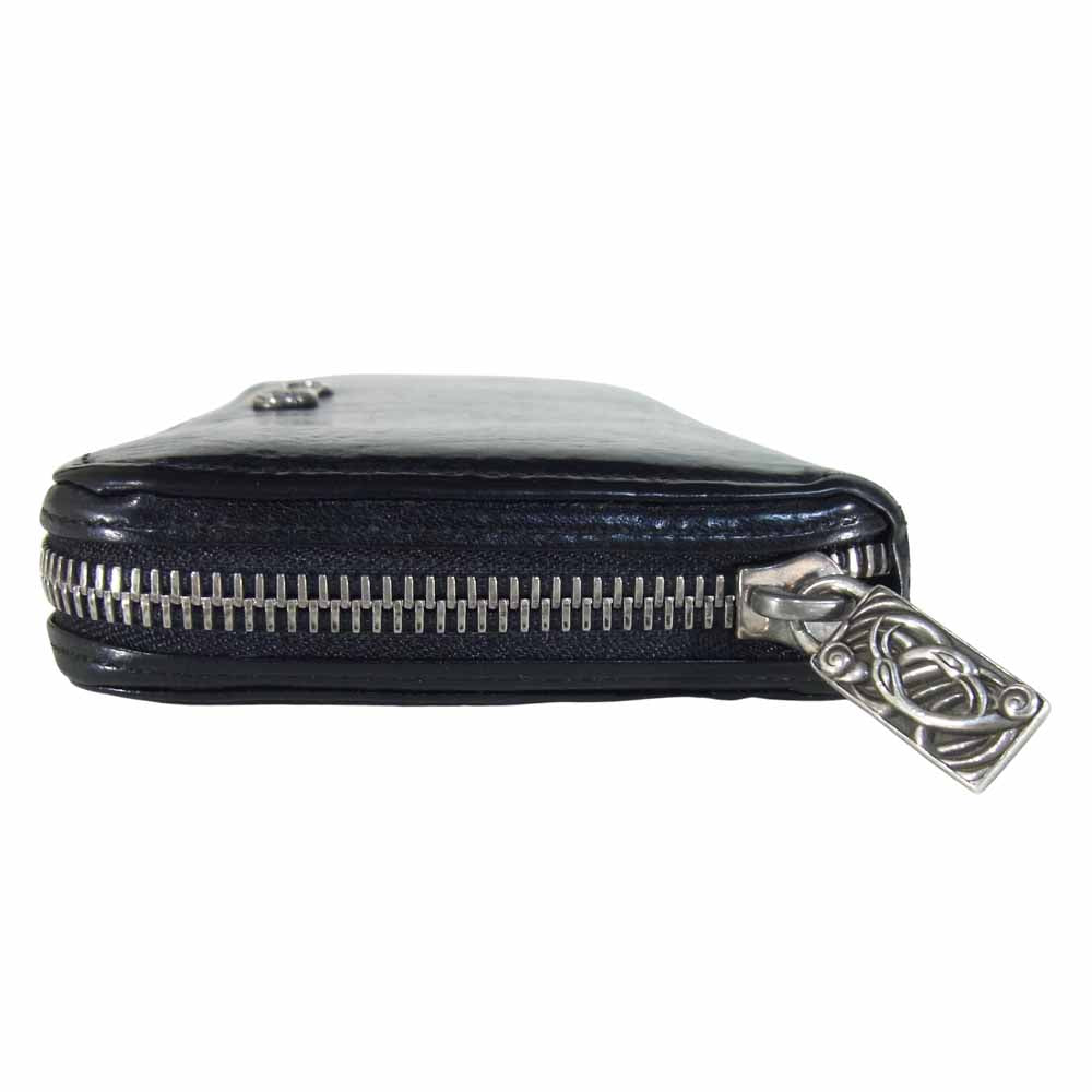 LONE ONES ロンワンズ ZIPPER LONG WALLET ラウンドジップ レザー ウォレット ブラック系【中古】