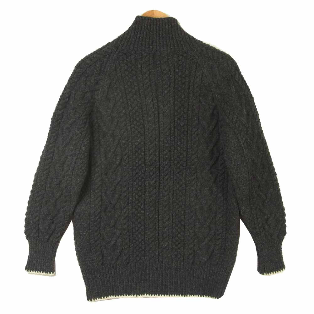 Ron Herman ロンハーマン ATHENA DESIGNS アテナデザイン Zip Cable Sweater ジップ アップ ニット グレー系 S【極上美品】【中古】