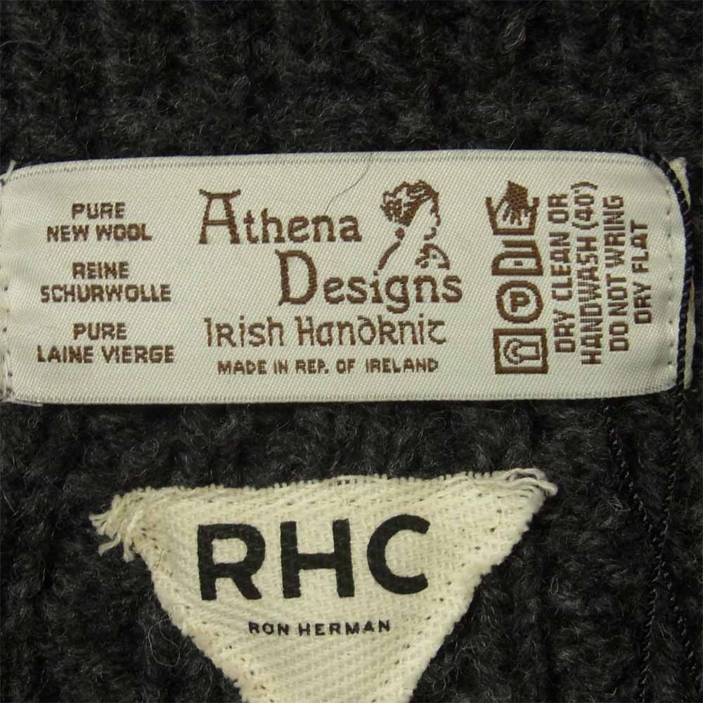 Ron Herman ロンハーマン ATHENA DESIGNS アテナデザイン Zip Cable Sweater ジップ アップ ニット グレー系 S【極上美品】【中古】