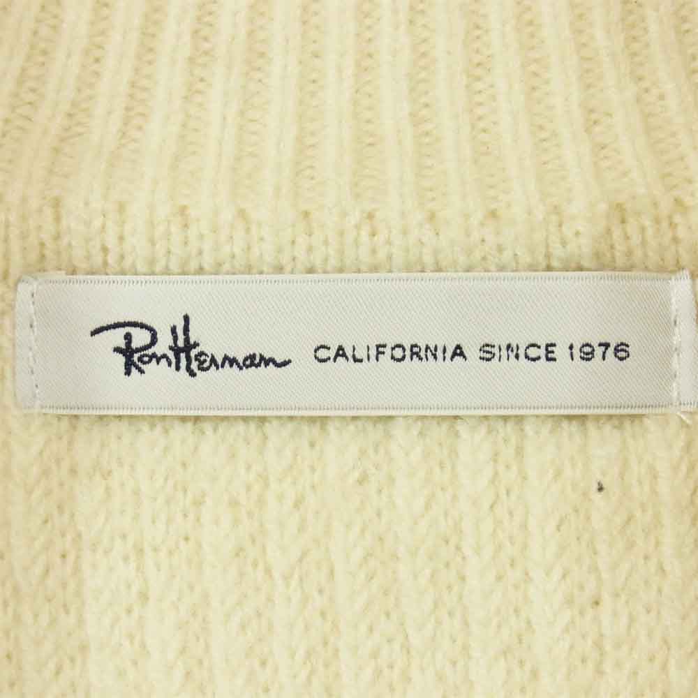 Ron Herman ロンハーマン 622040137-1071 ジップ アップ ウール ニット オフホワイト系 S【中古】