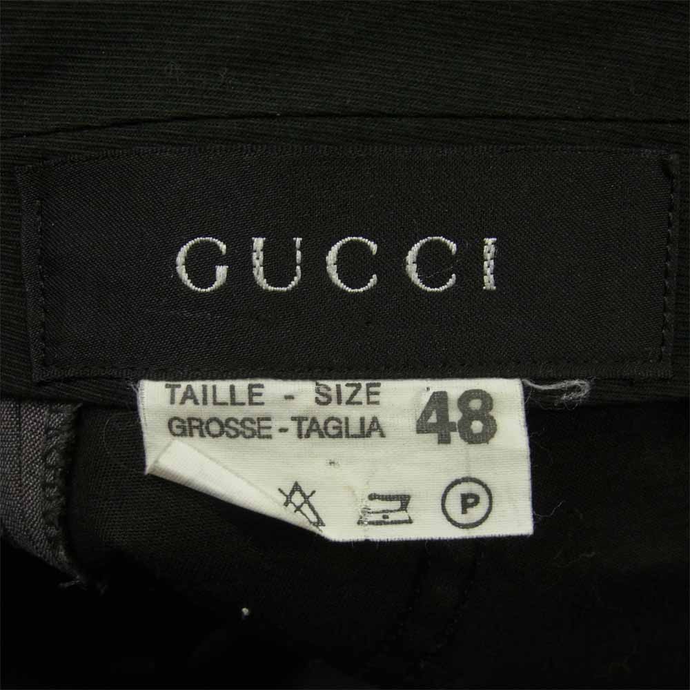 GUCCI グッチ セットアップ スーツ ジャケット パンツ ウール モヘヤ グレー系 48【中古】