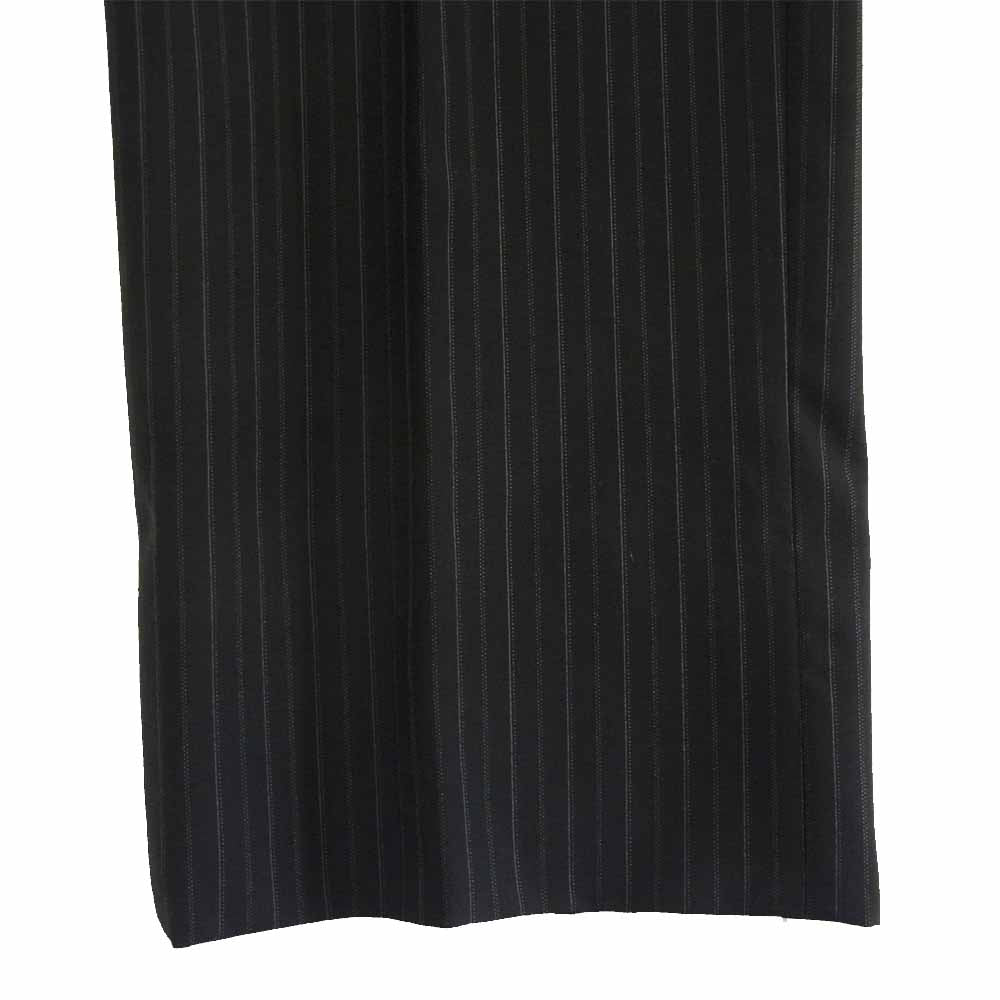 GUCCI グッチ 国内正規品 ストライプ セットアップ スーツ ジャケット パンツ スイス製 ブラック系 46【中古】