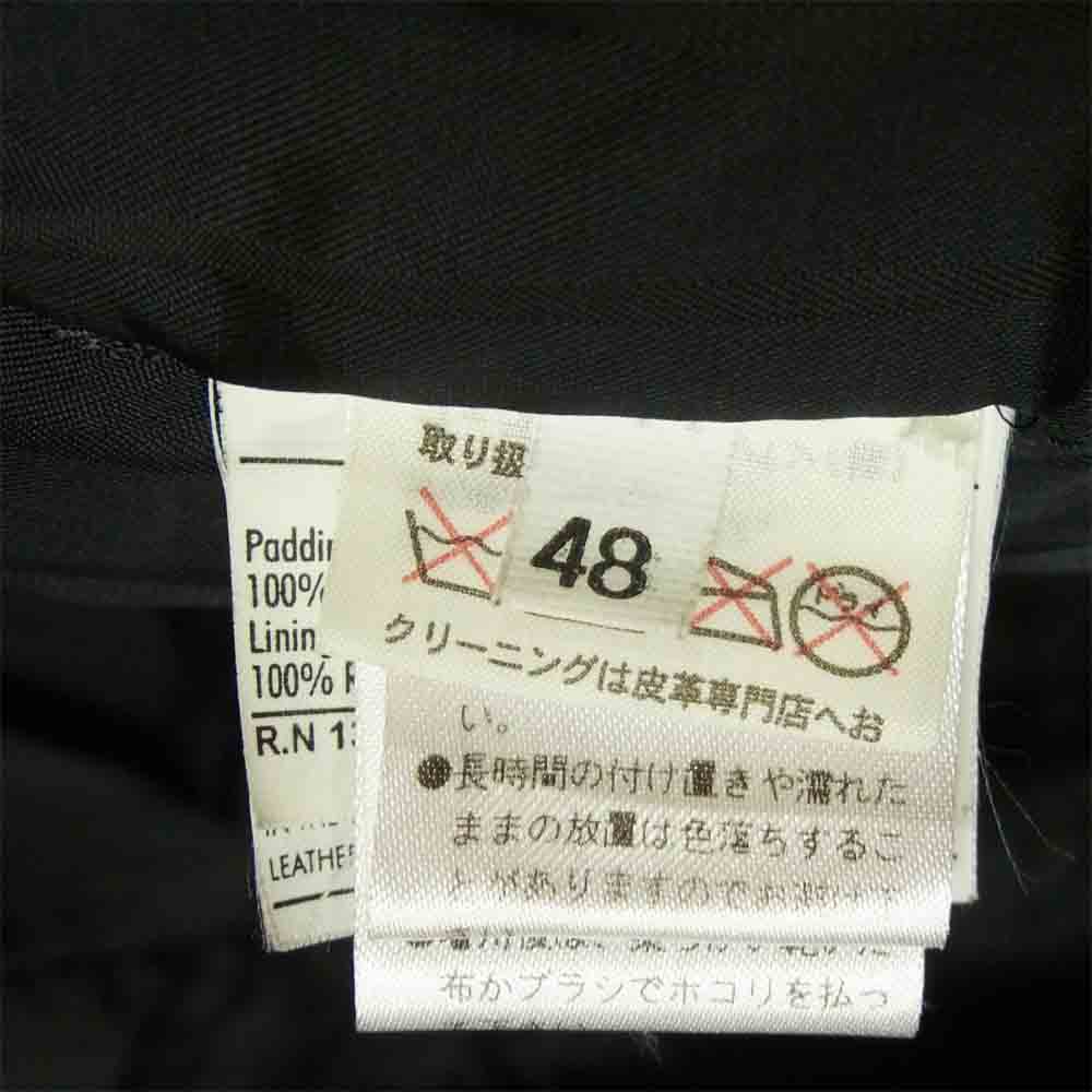 Salvatore Ferragamo サルヴァトーレフェラガモ 国内正規品 フェイクレザー コート ブラック系 48【中古】