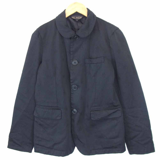 BLACK COMME des GARCONS ブラックコムデギャルソン ポリ縮絨 スター ジャケット ブラック系 M【中古】