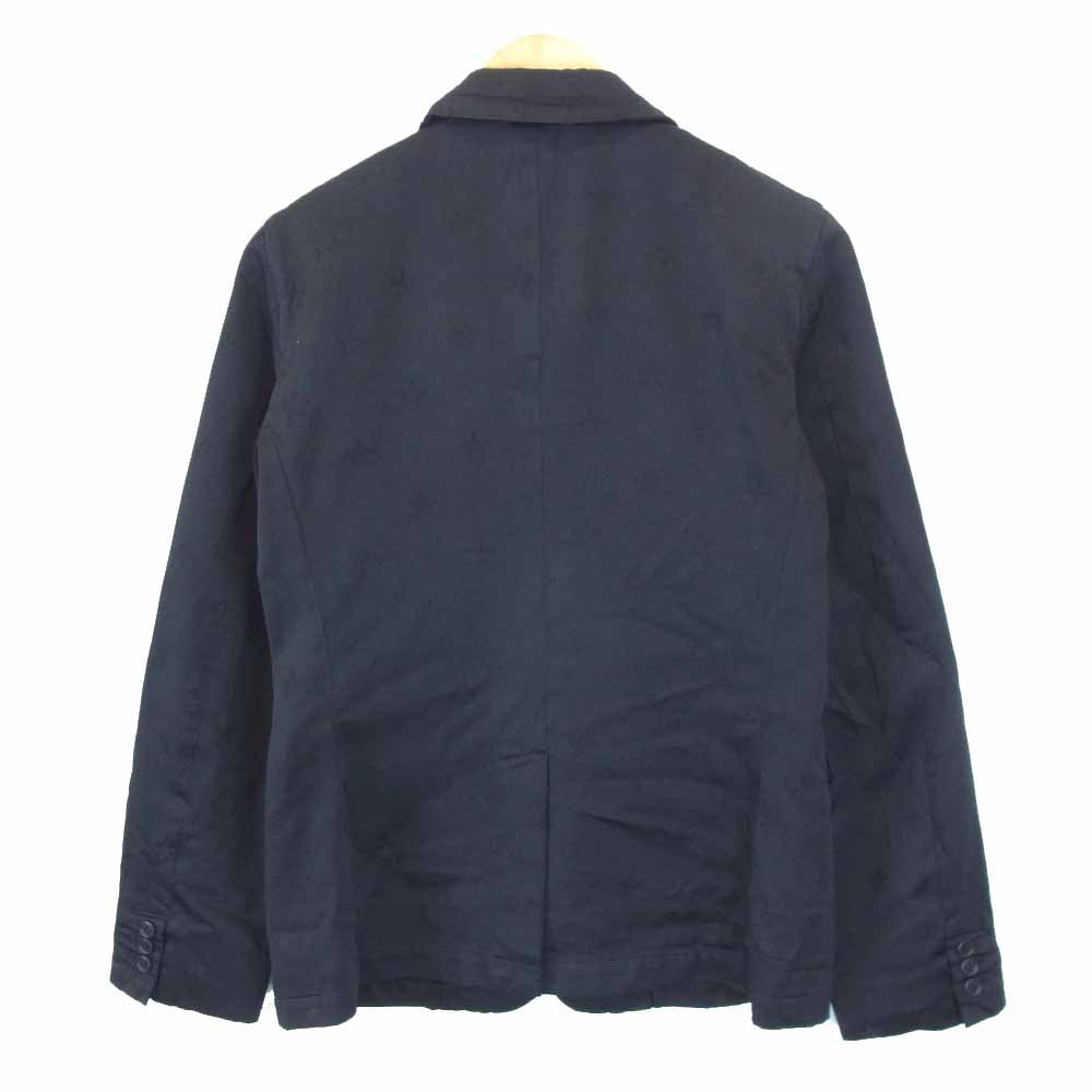 BLACK COMME des GARCONS ブラックコムデギャルソン ポリ縮絨 スター ジャケット ブラック系 M【中古】