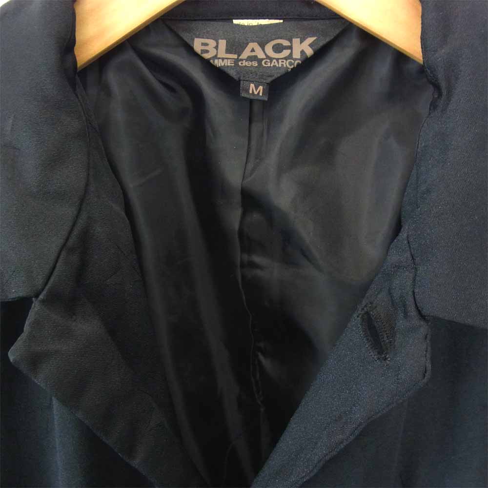 BLACK COMME des GARCONS ブラックコムデギャルソン ポリ縮絨 スター ジャケット ブラック系 M【中古】