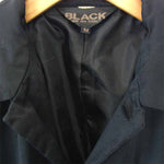 BLACK COMME des GARCONS ブラックコムデギャルソン ポリ縮絨 スター ジャケット ブラック系 M【中古】