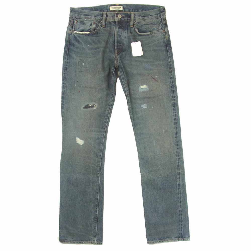 Ron Herman ロンハーマン セルビッチ 赤耳 リペア加工 デニム パンツ アメリカ製 インディゴブルー系 W30 L33【美品】【中古】